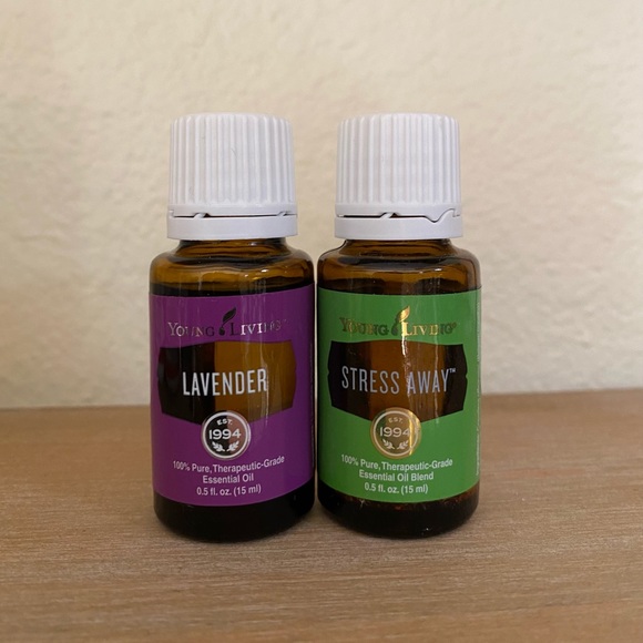 New Sealed Young Living Lavender And Stress Away 15ml Essential Oils